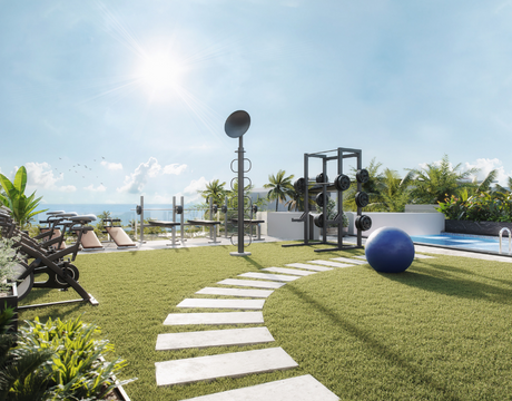 Outdoor Gym and Pool